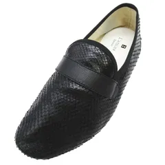 レペット Repetto パイソン フラットシューズ ドレスシューズ ローファー モカシン スリッポン 靴 サイズ41 26cm ブラック 黒 メンズ /♪8のサムネイル