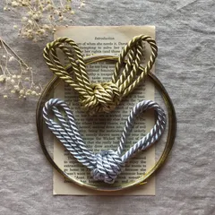 水引＆ロープセット 　ゴールド＆シルバー　　成人式　卒業式　和装　髪飾り