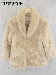 ■ 31 Sons de mode トランテアン ソン ドゥ モード 長袖 ファーコート サイズ36 ベージュ レディース  【1102050013746】