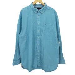 トミーヒルフィガー TOMMY HILFIGER CLASSIC FIT 胸元ロゴ刺繍B/Dギンガムチェックシャツ メンズ JPN：XXL 