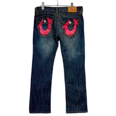 USA製トゥルーレリジョンTrue Religionローライズフレアデニムパンツブーツカットベルボトムウォッシュドデニムバックフラップポケットロゴプリントウエスタンy2kカウガールコアカウボーイコア海外ガール平成ファッションvintageヴィンテージ50521