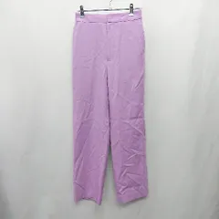 ◇ ⊇ UNITED ARROWS ユナイテッドアローズ ウエストゴム ストレートパンツ サイズ36 パープル レディース E  【1412260012843】