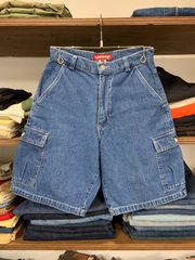 90s stussy denim shorts made in USA