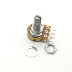 ボリューム/トーン用pot 可変抵抗器 Bカーブ250KΩ Φ16mm 新品未使用 エレキギター用などに 軸高15mm ショート軸