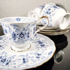 極稀少】ナルミ ミラノ 波金ふち 青葉っぱライン カップ