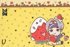 【中古】ポストカード ブイ(BTS/防弾少年団) ポストカード 「TinyTAN CAFE」