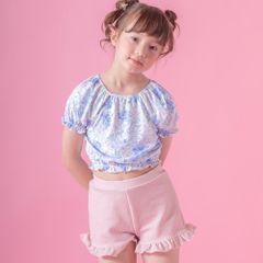 【ピオニー・ホワイト】パフスリーブスイムウェア TAK キャサリンコテージ