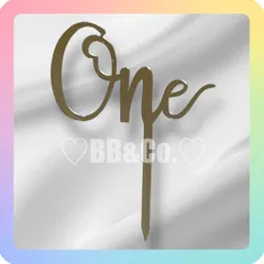 【色選択式】【ケーキトッパー】　　シルバー　ゴールド　１歳　ONE　ケーキトッパー　バースデー　誕生日　飾り　記念日