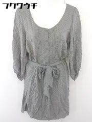 ◇ ◎ JOURNAL STANDARD ドット 水玉 長袖 ミニ ワンピース グレー グリーン系 レディース  【1109130000160】