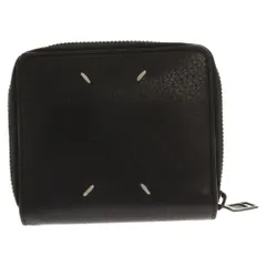 Martin Margiela (マルタンマルジェラ) グレインレザー ラウンドジップウォレット S55UI0197 P2686 ブラックのサムネイル
