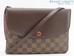 【限定価格】LOUIS VUITTON ルイヴィトン ハンドバッグ ダミエ トワイス ショルダーバッグ 小さめ 肩掛け 斜め掛け 鞄 かばん N48259    ブラウン 茶 ゴールド金具 レディース【品】