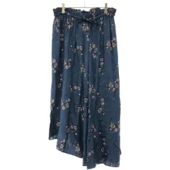 ☆KENZO☆ケンゾー☆黒ロングスカート☆麻100%☆スリット☆刺繍