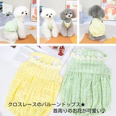 クロスレースのバルーントップス★首周りのお花が可愛い♪SMLXLXXL春夏秋物