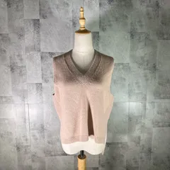 ジャーナルスタンダード JOURNAL STANDARD ニット ベスト ジレ【F】ベージュ Vネック 後ろ長め オシャレ カジュアル