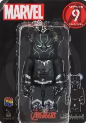 【中古】トレーディングフィギュア BE＠RBRICK -ベアブリック- 9.ブラックパンサー 「Happyくじ MARVEL BE＠RBRICK 2021」 ベアブリック賞