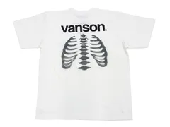 VANSON LEATHERS Human Bone Pt.Tee  バンソン Tシャツ VANSON 半袖Tシャツ ステンシル ヒューマンボーン NVST-2318 オフホワイト 新品
