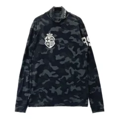 サイズ：1 PEARLY GATES パーリーゲイツ  ハイネック 長袖Tシャツ 迷彩 カモフラ柄 グレー系 [240101519233] ゴルフウェア レディース ストスト