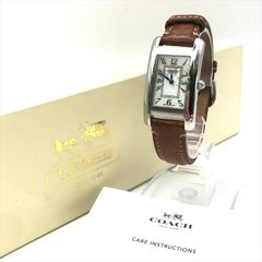 美品 COACH コーチ 0313 シェル文字盤 クォーツ レディース 腕時計 ウォッチ 付属品完品 稼働品 Watch a9279