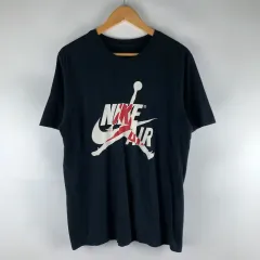 Nike(ナイキ） エアー ジョーダン プリント 黒 半袖Tシャツ L 250813