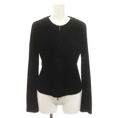 フォクシーニューヨーク FOXEY NEW YORK ジャケット ラインストーン ベロア 40 黒 ブラック /MF ■OSのサムネイル