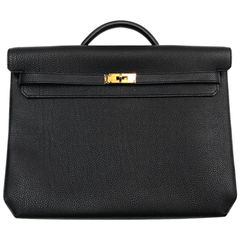 エルメス HERMES ケリーデペッシュ36　 Z刻 ブラック/GD金具 トゴ レディース ビジネスバッグ