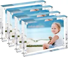 cobalt planet プライスカード立て 4個セット プライスホルダー アクリルプライス立て 値札 ポップスタンド アクリルpopスタンド(クリアー 直角,  70mmx120mm)