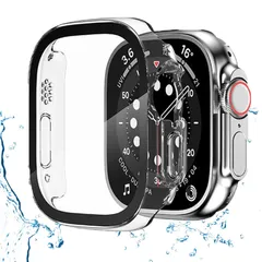 【人気商品】PC+ガラス素材高透過率 キズ防止 超薄型 軽量 3D直角エッジ 全面保護 対応 40mm apple 41mm watch 44mm 用 45mm カバー 49mm アップルウォッチ ケース カバー Watch アップルウォッチultra2/ul