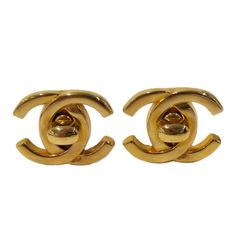 CHANEL イヤリング ココマーク メッキ ゴールド 95A