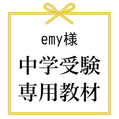 emy様　中学受験　暗記カード