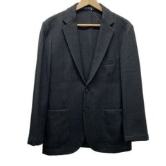 ユナイテッドアローズ グリーンレーベル ジャケット サイズ46 XL メンズ - 黒×ダークグレー 長袖/春/秋