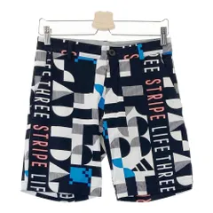 サイズ：73 ADIDAS GOLF アディダスゴルフ HA3286 ハーフパンツ 総柄 ブラック系 [240101339314]# ゴルフウェア メンズ ストスト