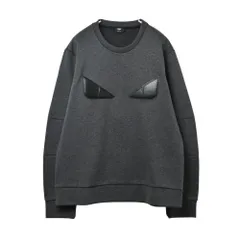 【希少デザイン】FENDI ビッグ刺繍ロゴ入り ウール スウェットトレーナー 希少デザイン】FENDI ビッグ刺繍ロゴ入り ウール スウェット