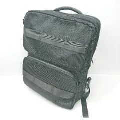 ■ Θ◎ HIROKO KOSHINO HOMME 外ポケット取り外し可能 リュックサック ブラック メンズ E  【1502180072956】