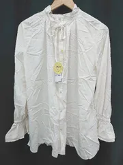 ◇ Θ ◎ ●未使用● ROPE PICNIC キャンディースリーブ 長袖 シャツ ブラウス サイズ38 ライトベージュ系 レディース E  【1411130011924】