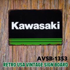 バイク オートバイ カワサキ KAWASAKI アメリカン雑貨 ブリキ