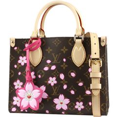LOUIS VUITTON/ルイ ヴィトン　LV × TM オンザゴー PM（2WAYトートバッグ）　村上隆 モノグラム チェリーブロッサム　サクラブラウン　M13269【新品】