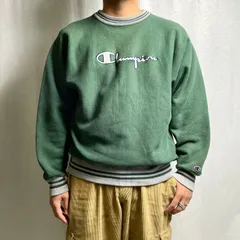 90年代 USA製 Champion チャンピオン REVERSE WEAVE リバースウィーブ スクリプト ビッグロゴ刺繍 スウェットシャツ メンズXL 
