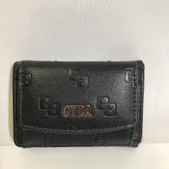 新品未使用【 GYDA 】ブラック 長財布 GYDA ジェイダ 財布 ミニ財布 三つ折り キルティング メタル