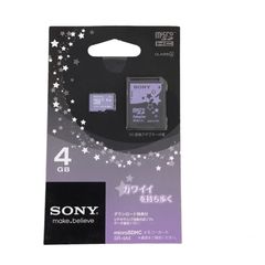SONY　microSDHC　メモリーカード　4GB