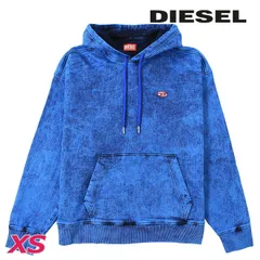 新品・未使用 ディーゼル DIESEL [XSサイズ] プルオーバー スウェットパーカー メンズ オーバルDロゴ オーバーダイ加工 ルーズフィット ジョグジーンズ D-UM-RIB-NE-FS