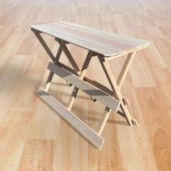 完成品】折りたたみサウナベンチ 高低セット｜テントサウナ用｜ヒノキ