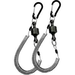 新品 カラビナ付き 釣り フライフィッシング 登山 キャンプ アウトドア 小物吊り下げ キーホルダー 軽量 耐荷重1.1kg 2枚セット 磁気ネットリリース マグネットリリーサー Wlikn