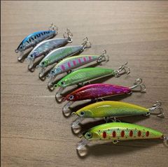 5色セット 63hs 大型トラウト用 D系シンキング ミノー ニジマス コンタクト