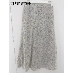 ◇ chocol raffine robe ショコラ フィネ ローブ 花柄 ロング フレア スカート サイズF ベージュ系 レディース 【中古】 【1105270002552】のサムネイル