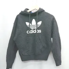 ◇ ⊇ adidas アディダス 長袖 パーカー サイズM ブラック レディース E  【1503050026789】