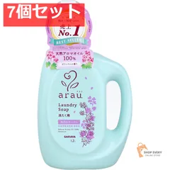 arau.アラウ 洗たく用せっけん ゼラニウム 本体  1.2Ｌ 7個セット まとめ売りのサムネイル