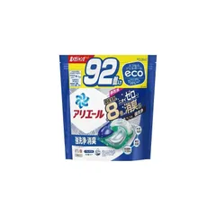 アリエール　ジェルボール 4D 超メガジャンボサイズ 92個入 Amazon | 【P&G】アリエール ジェルボール 4D つめかえ用 超メガ
