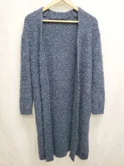 ◇ EMODA エモダ 長袖 ニット カーディガン サイズF ネイビー系 レディース P  【1406240003655】