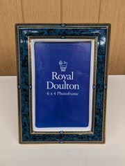 Royal Doulton ロイヤルドルトン フォトフレーム 陶器製 写真立て インテリア＊mee126●