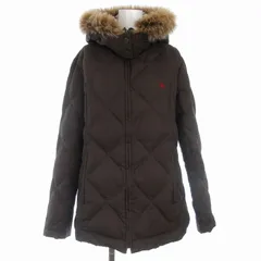 バーバリー ロンドン BURBERRY LONDON 子供服 ジュニア キッズ ダウンジャケット ファーフード 裏地ノバチェック 160A ブラウン